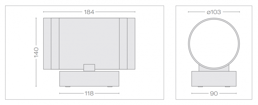 چراغ های دیواری روکار آلفا 4 چراغ های دیواری روکار آلفا 4